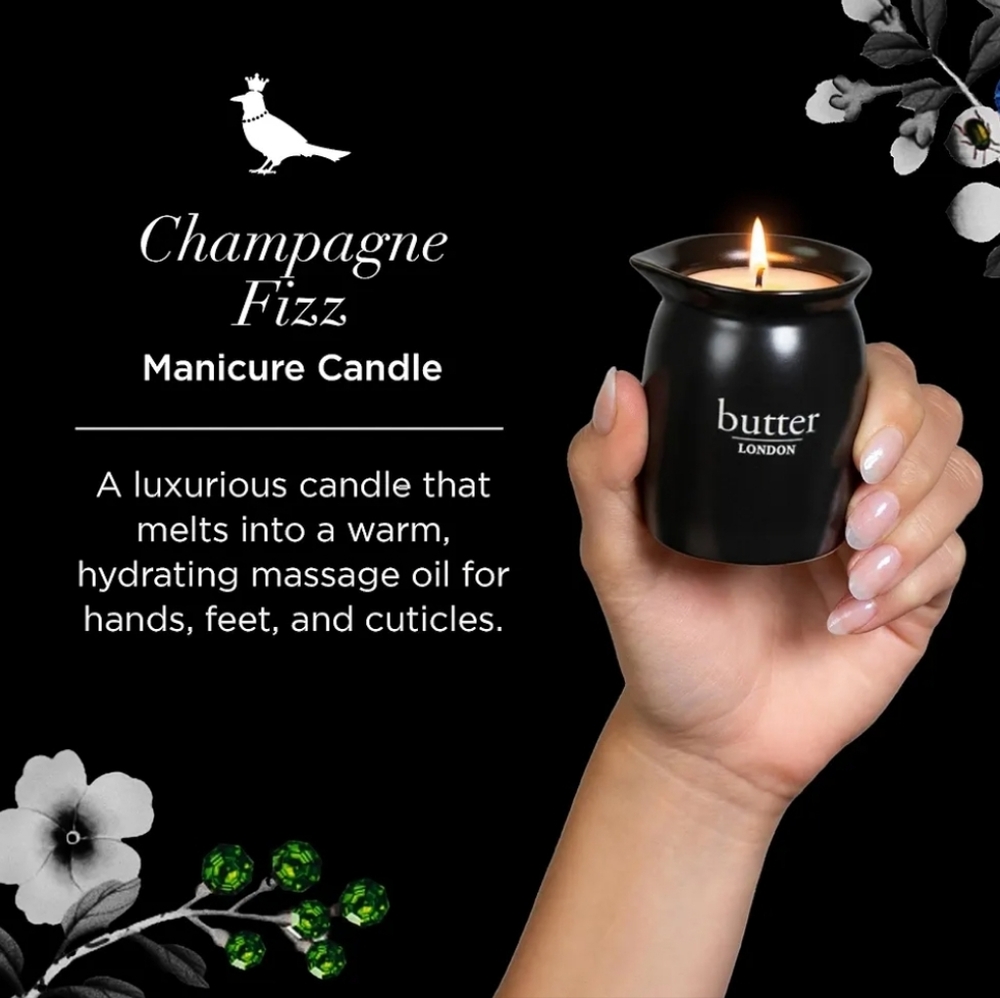 Butter London Champagne Fizz Manicure Candle - Picture 3 of 10